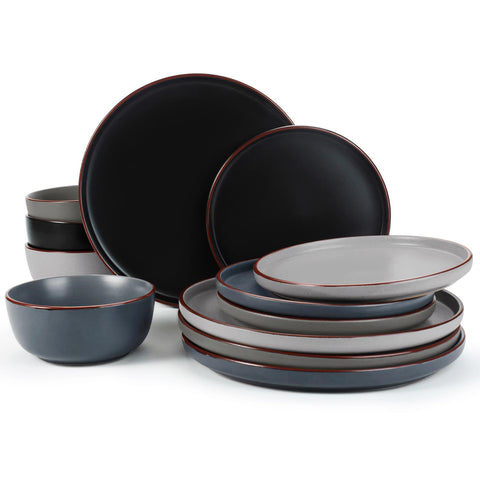 Famiware Mercury: plato de cena 10-25 pulgadas, ideal para comidas diarias y ocasiones.