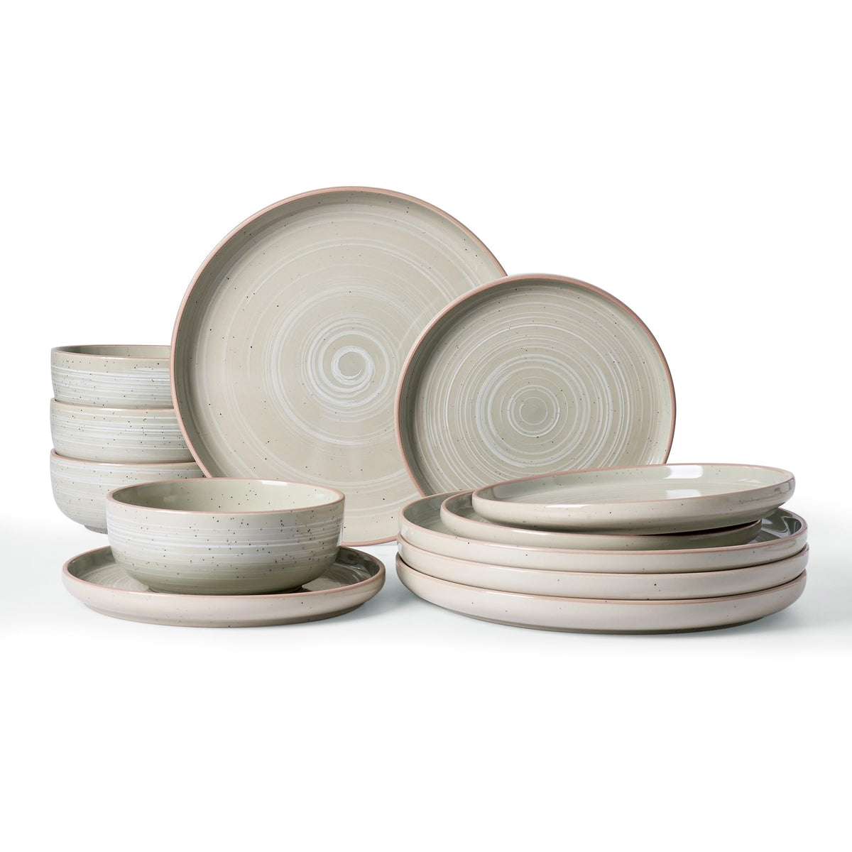 Famiware Meteor plato de cena, set de 4, ideal para comidas familiares.