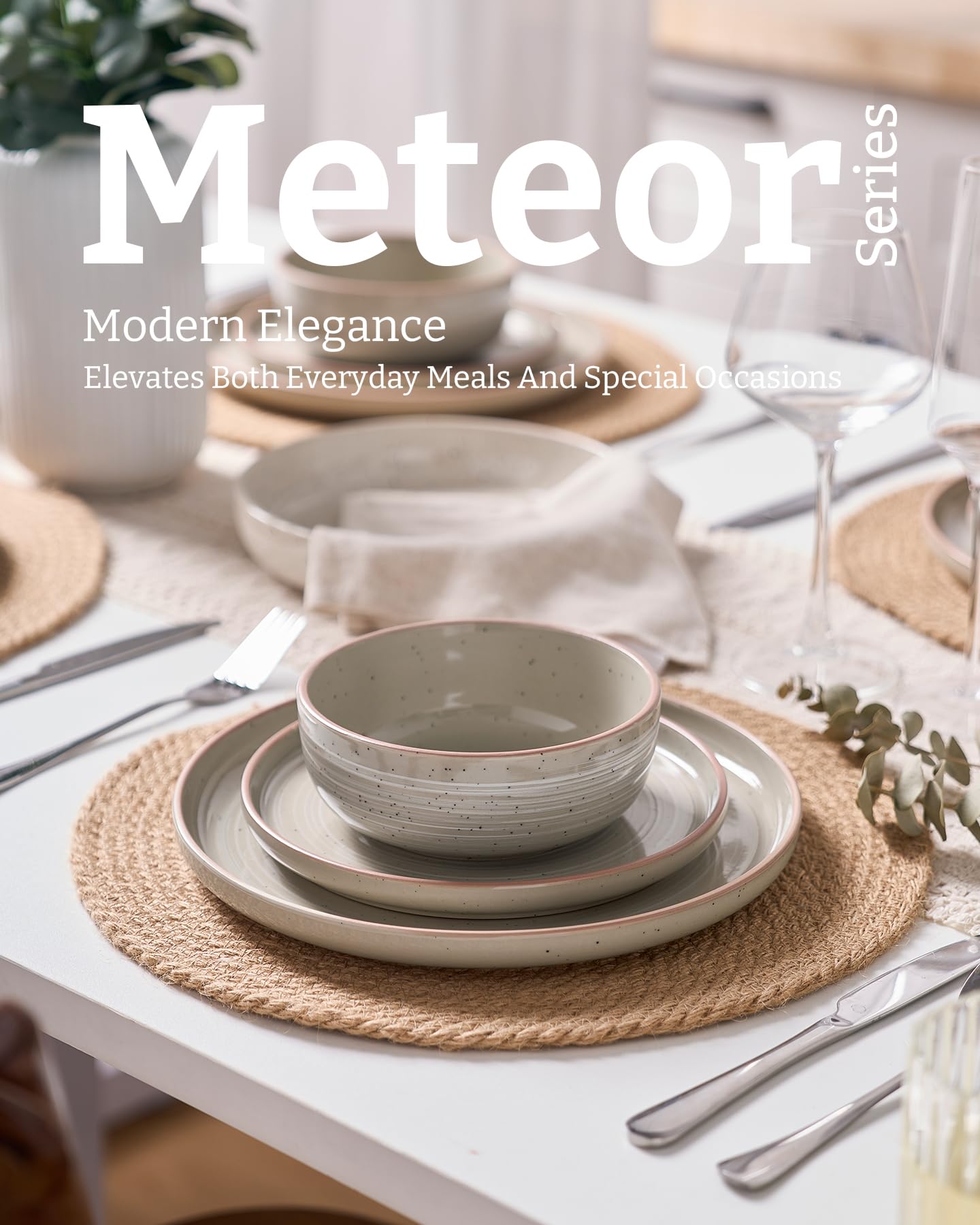 Famiware Meteor tazón cereal 5.5 pulgadas, perfecto para desayunos.