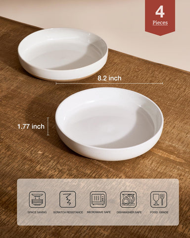 Famiware Milkyway cuencos pasta, enfoque en tamaño 8.25 pulgadas para porciones