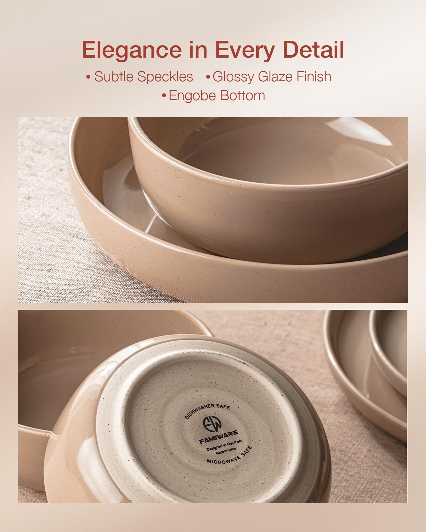 Plato apilable Famiware Milkyway, ahorro de espacio en la cocina.