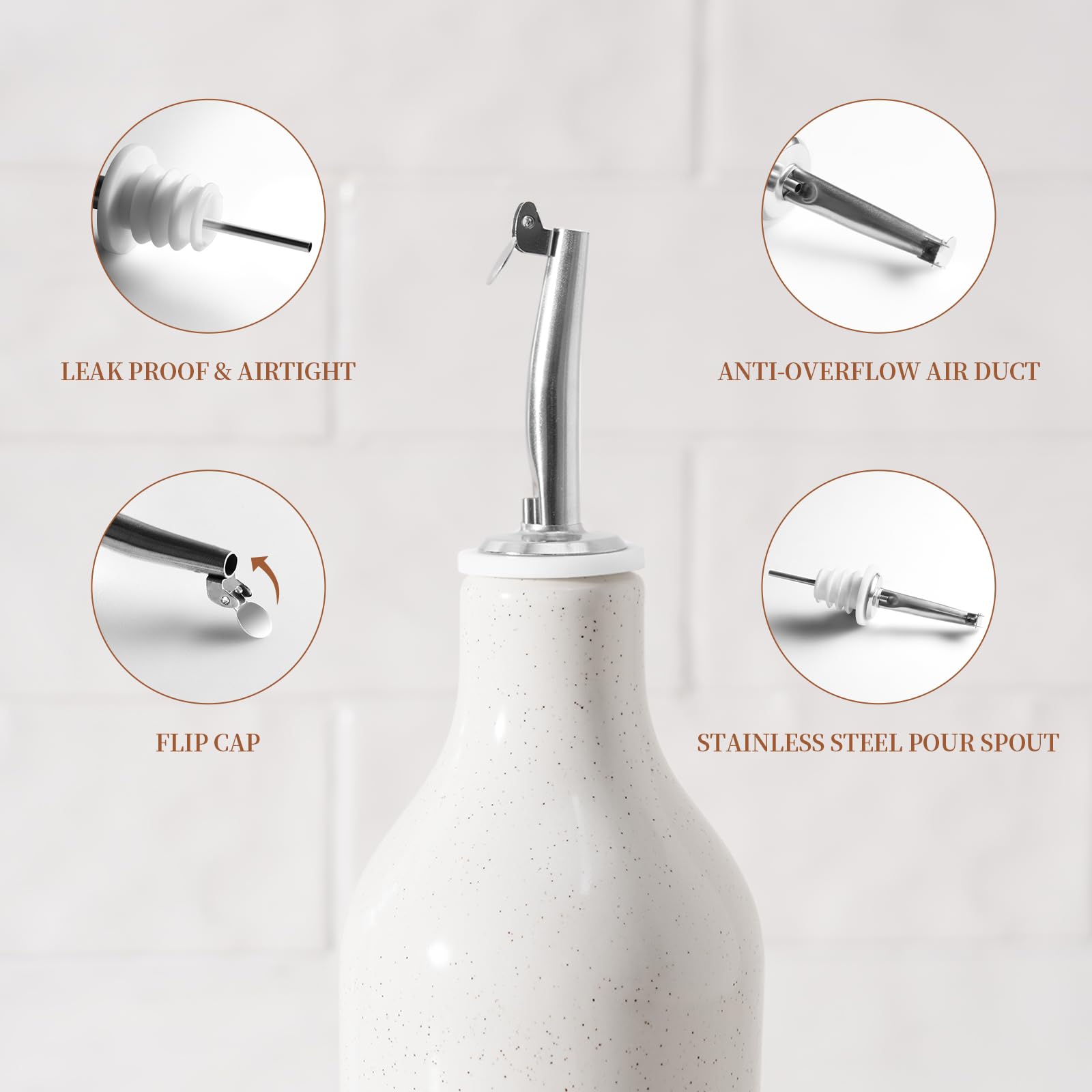 Vertedor de acero inoxidable en el dispensador Famiware Milkyway para un flujo preciso