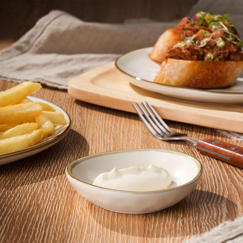 Uso para salsa, sushi y snacks con tazones Ocean