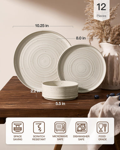 Famiware Premium diseño con manchas moteadas y espirales para mesa moderna
