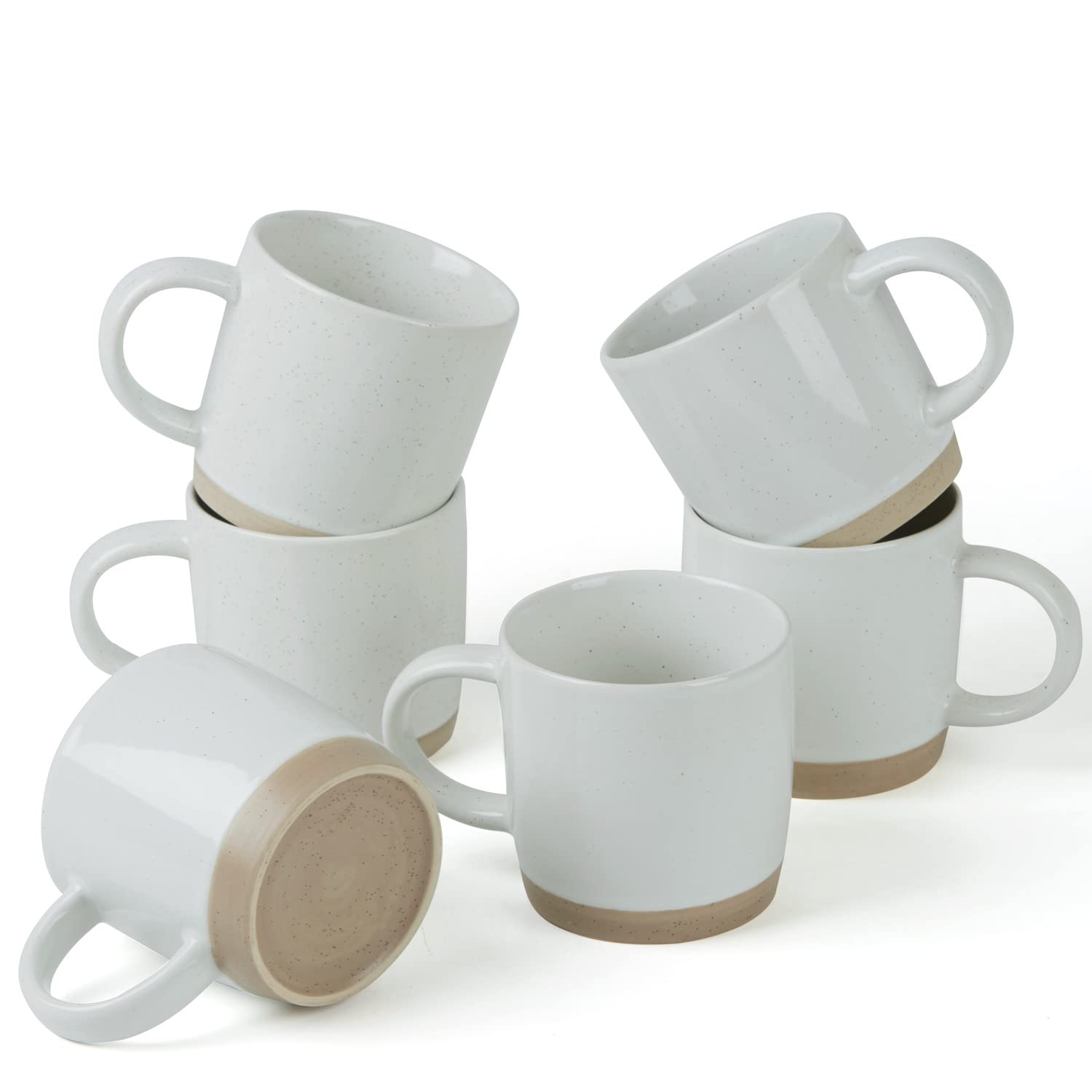 Conjunto de tazas Famiware de 13 onzas para café y té, perfecto para uso diario.