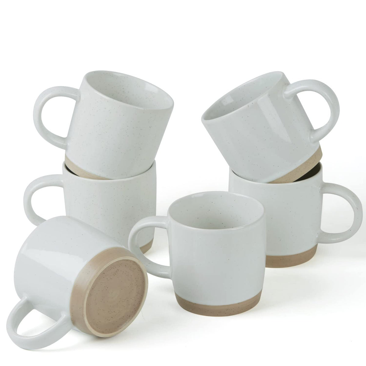 Conjunto de tazas Famiware de 13 onzas para café y té, perfecto para uso diario.