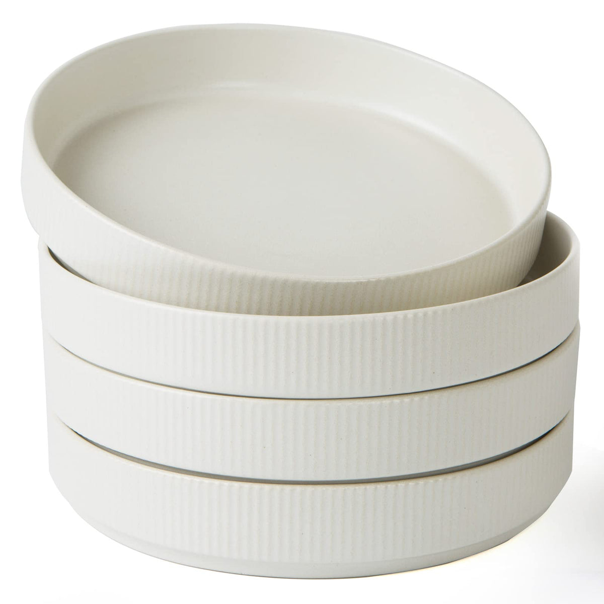 Famiware Star 8,25 pulgadas cuencos para pasta, juego de 4, ideal para porciones generosas