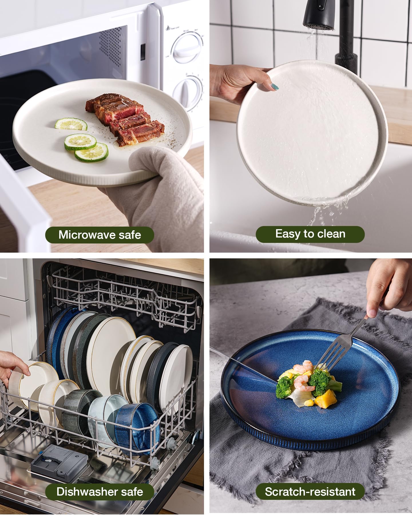 Famiware Star bordes acanalados verticales, diseño moderno para la mesa.