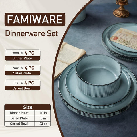 famiware Star cuencos de cereal de 23 oz para desayunos abundantes