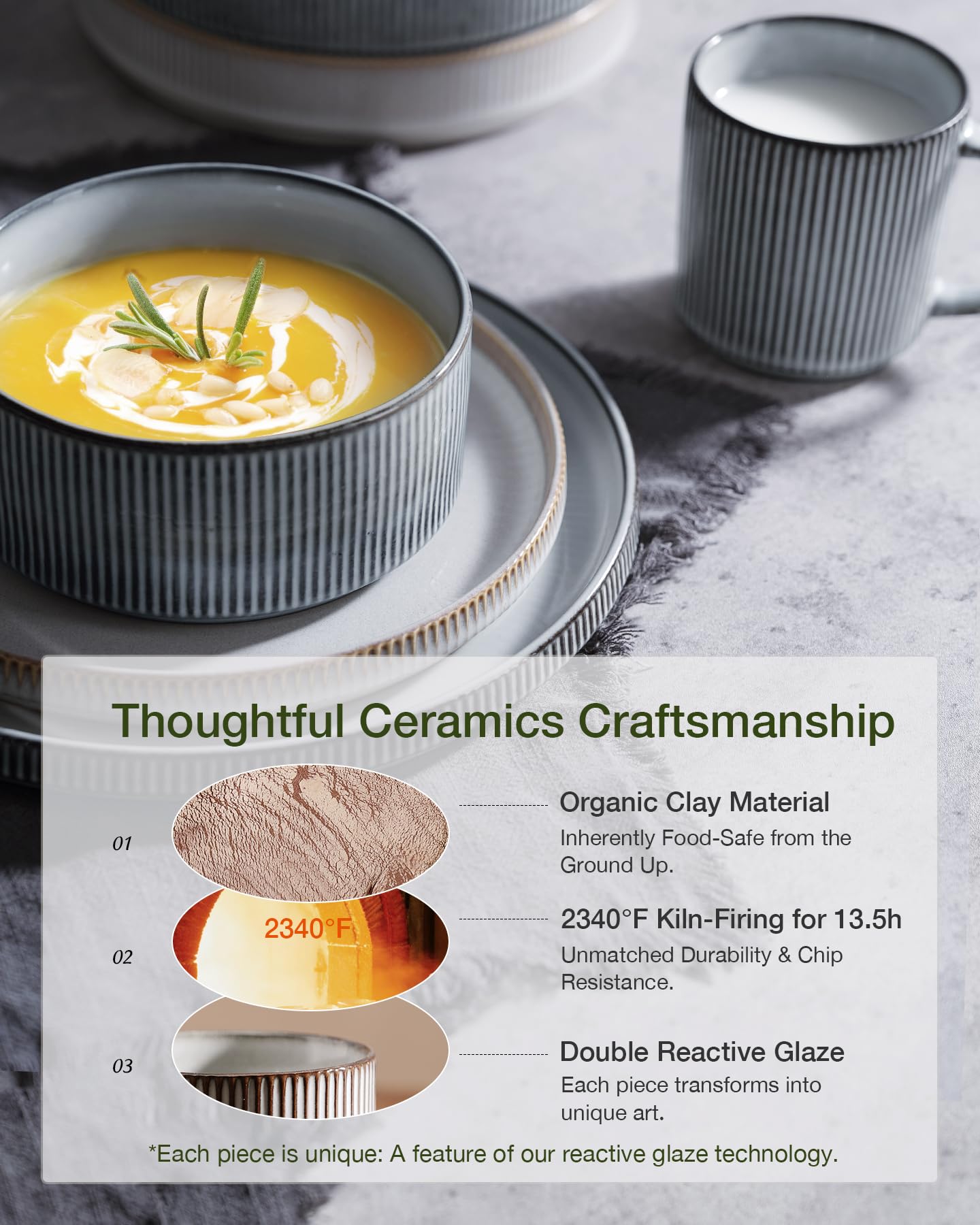 famiware Star Dinnerware Set: piezas resistentes a astilladuras para uso diario