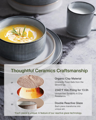 famiware Star Dinnerware Set: piezas resistentes a astilladuras para uso diario