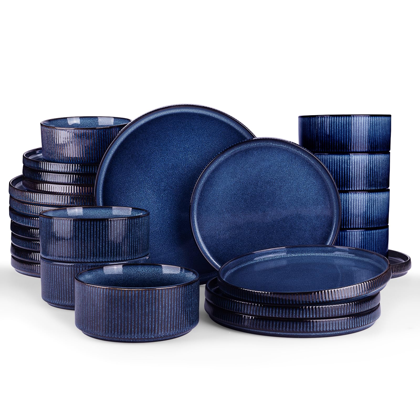 Plato de cena famiware Star con glaseado Nebulas Azul para comidas diarias