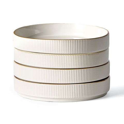 Plato de pasta famiware Star 7-5 pulgadas para porciones generosas.