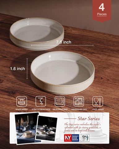 famiware Star 7,5 pulgadas tazones-ensalada: ideales para ensaladas frescas.