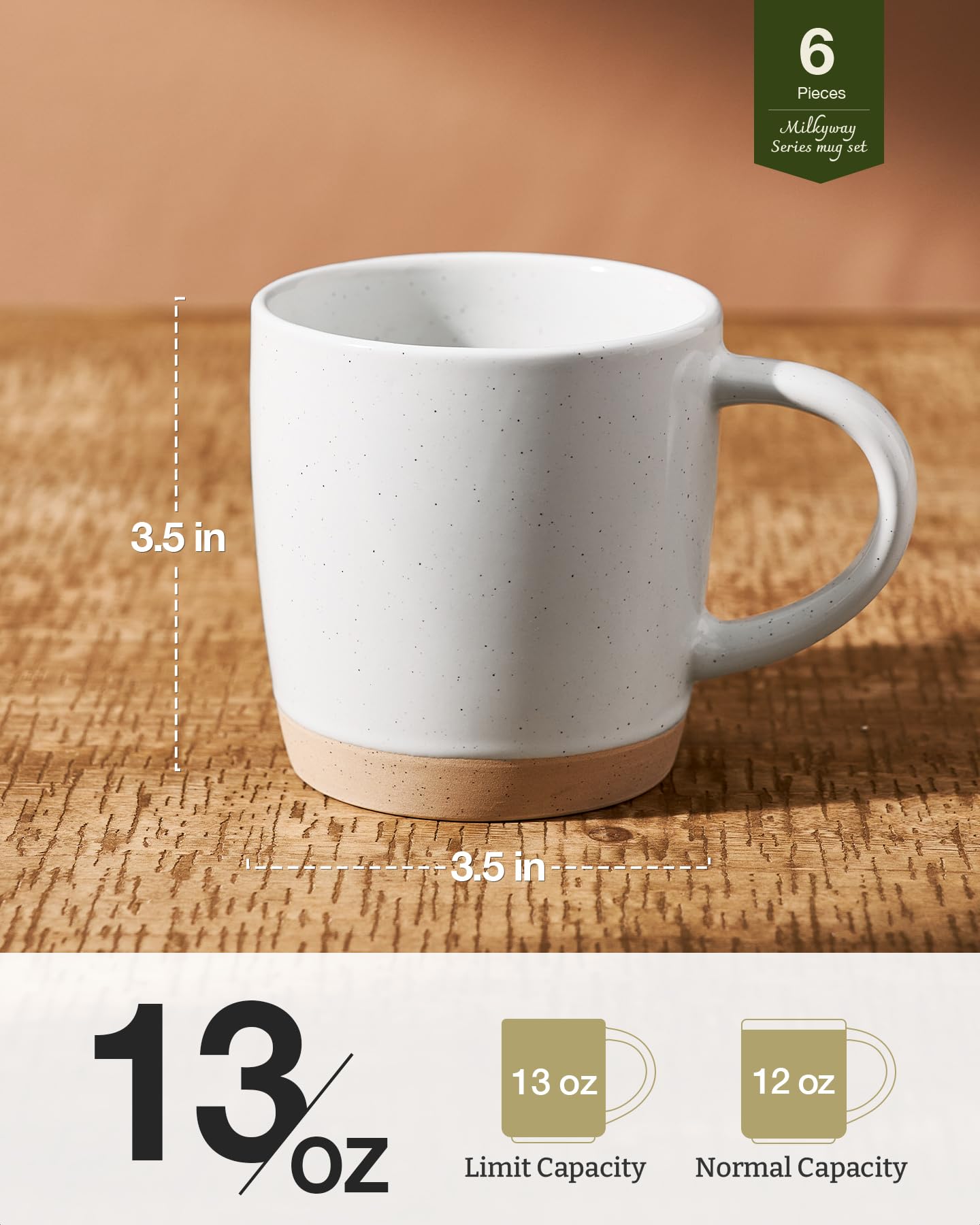 Taza Famiware con asa ergonómica para agarre cómodo.