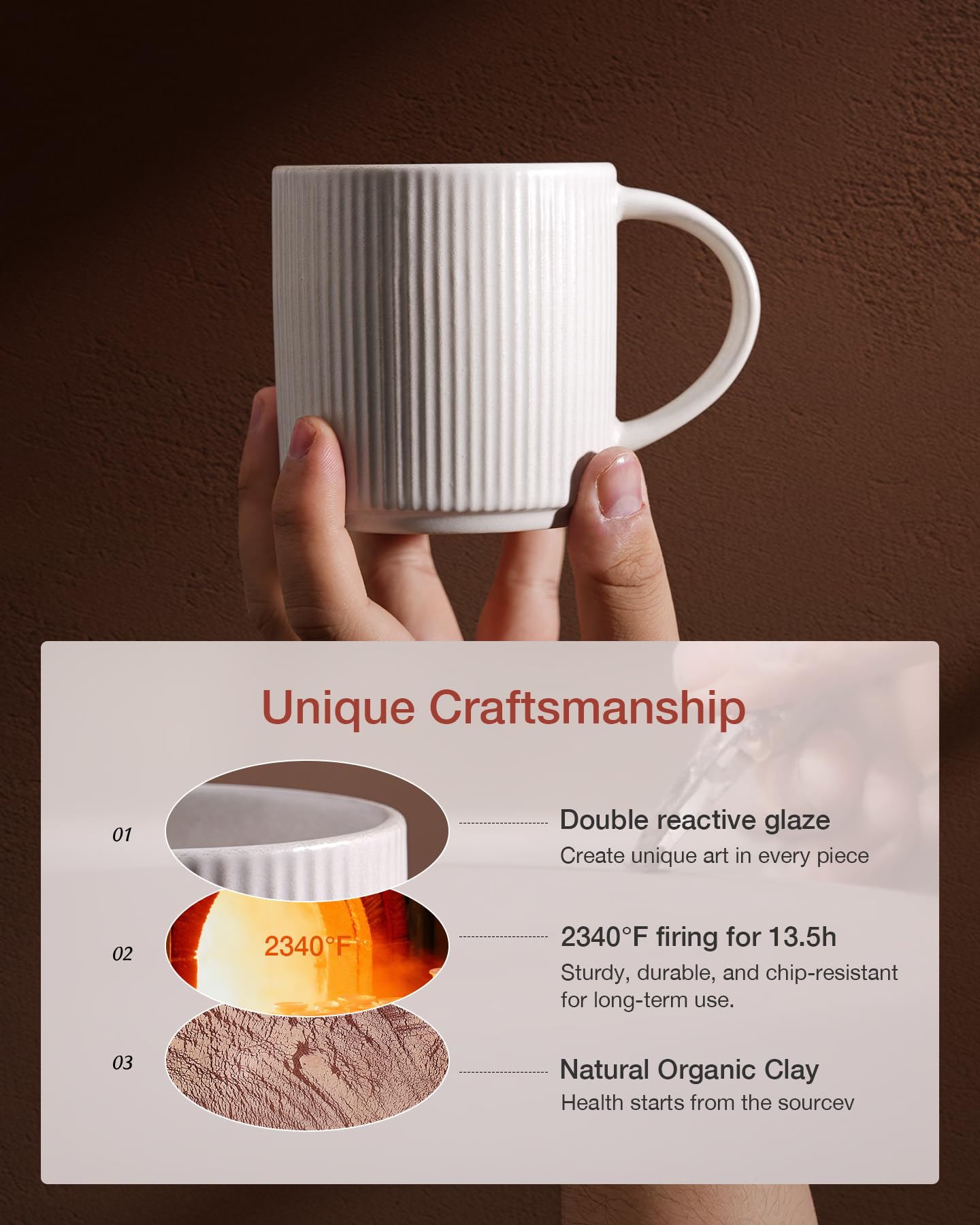 Famiware: taza de té con mango ergonómico para un agarre cómodo.