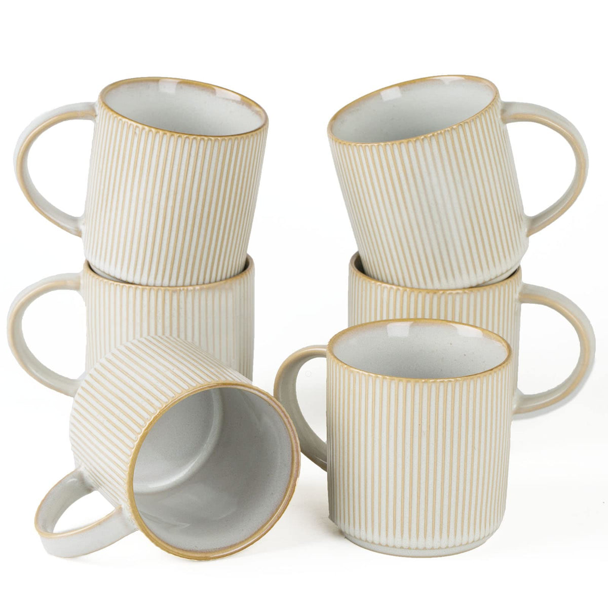 Tazas famiware de 12 oz con asa para café, ideal para uso diario