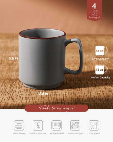 Tazas Famiware Nebula esmaltado de grado alimentario, seguro para uso diario