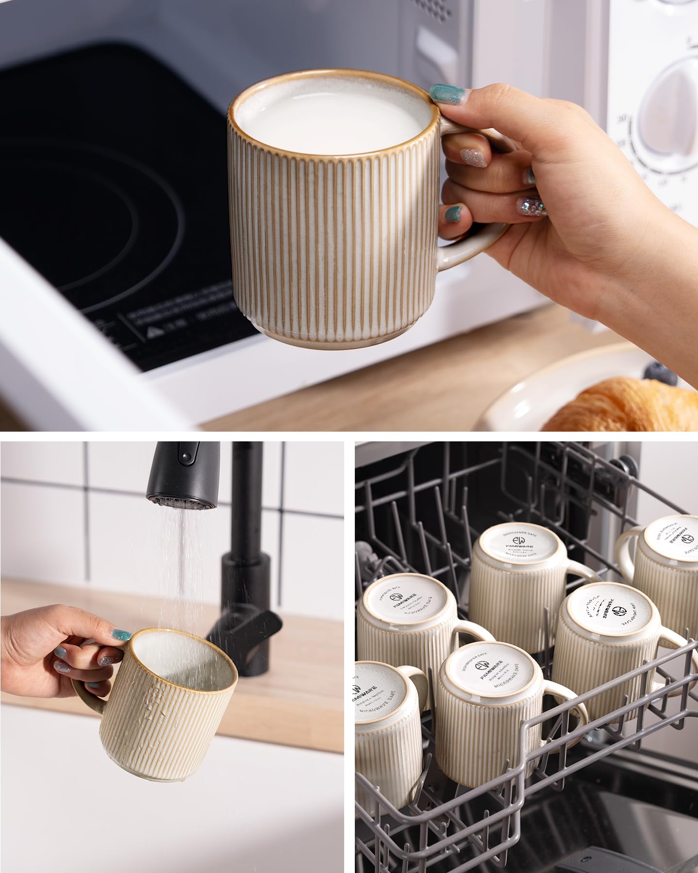 Tazas famiware diseño elegante, regalo ideal para inauguración