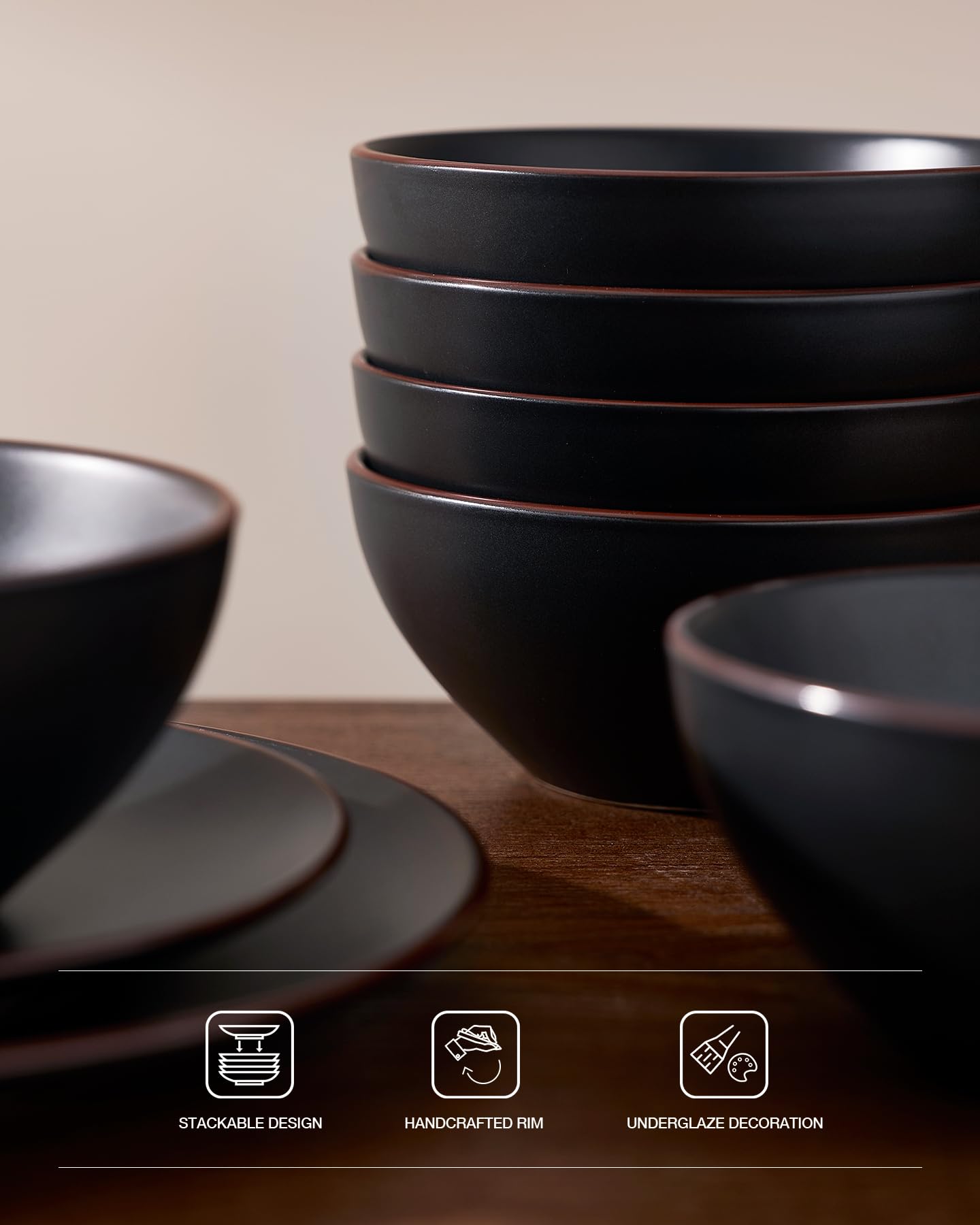 Diseño apilable de Famiware Venus optimiza el almacenamiento en la cocina.