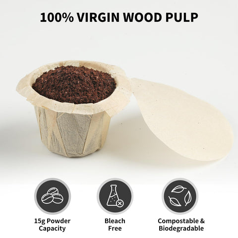 Fanativita filtros compatibles con K-Cup reutilizables para sabor más limpio.