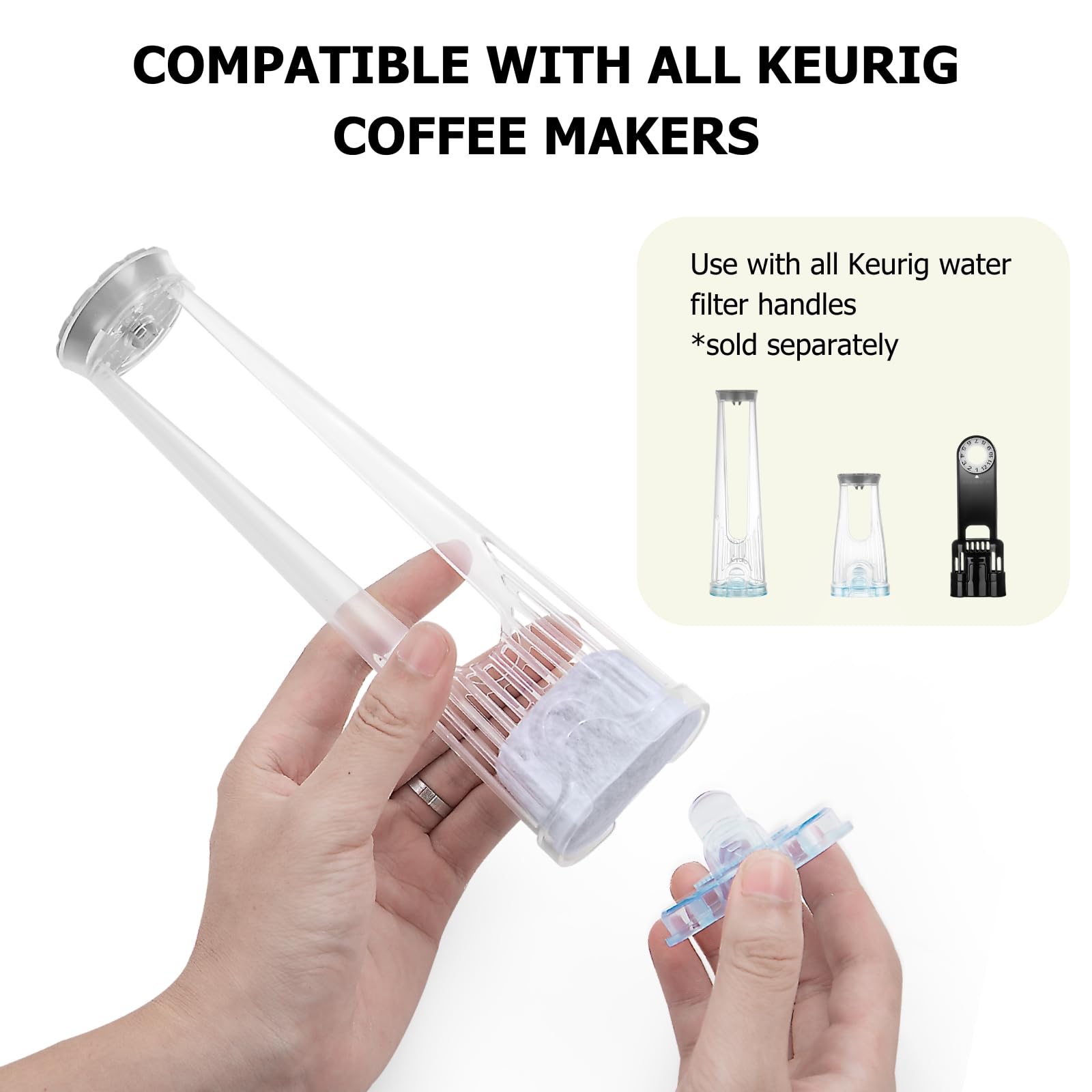 Fanativita filtro de agua Keurig universal para mayor pureza.