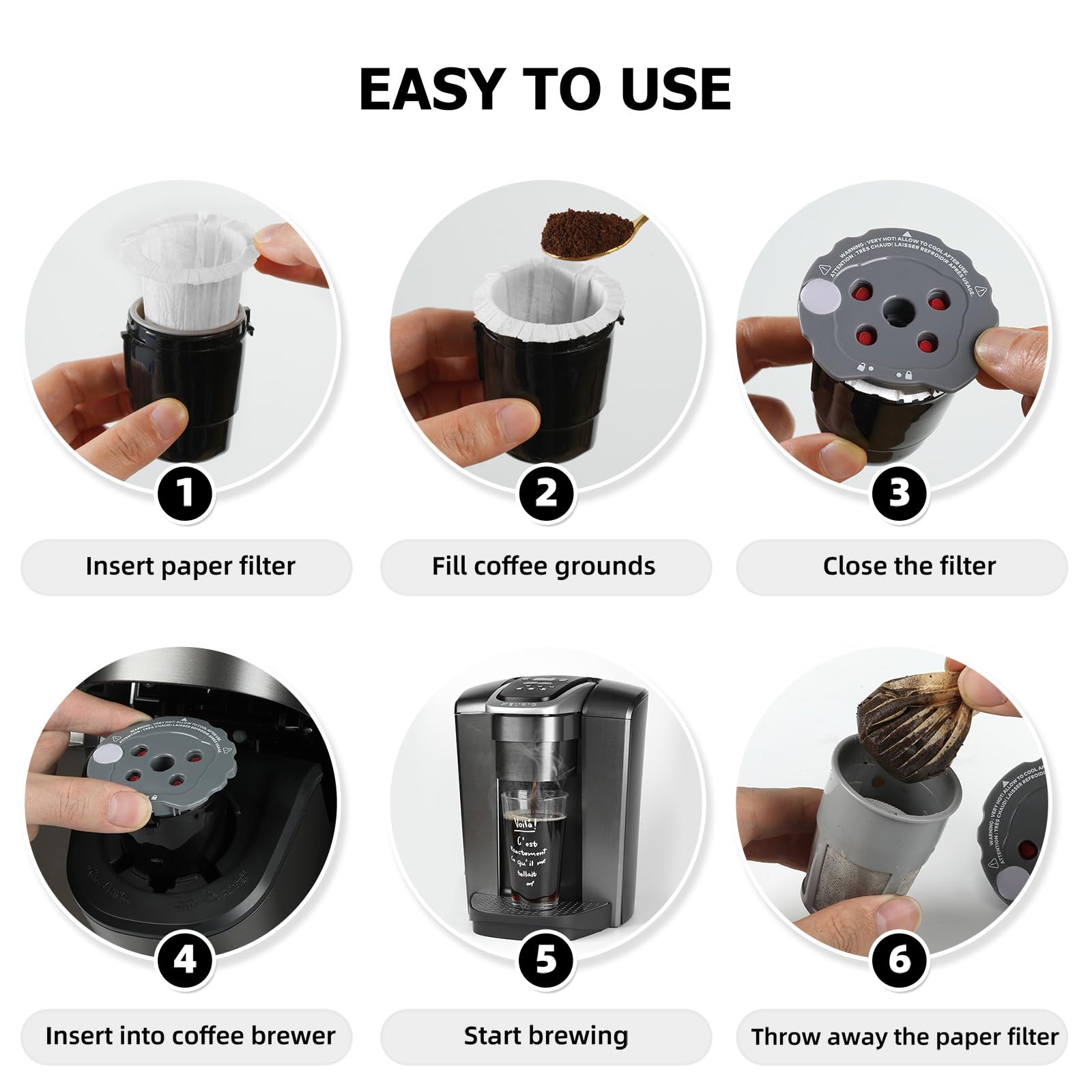 Fanativita filtro descartable biodegradable, opción ecológica para desechar.