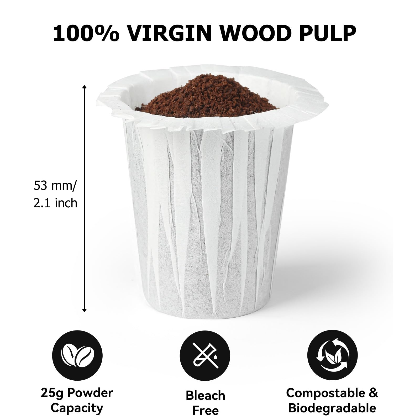 Fanativita filtro descartable reduce residuos y facilita limpieza en la taza.