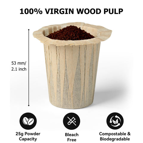 Fanativita filtro desechable ecológico, biodegradable y compostable.