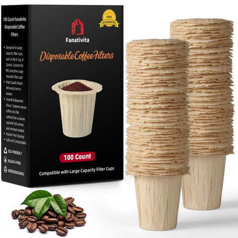 Fanativita filtro desechable para K-Cup, uso diario y aroma limpio.