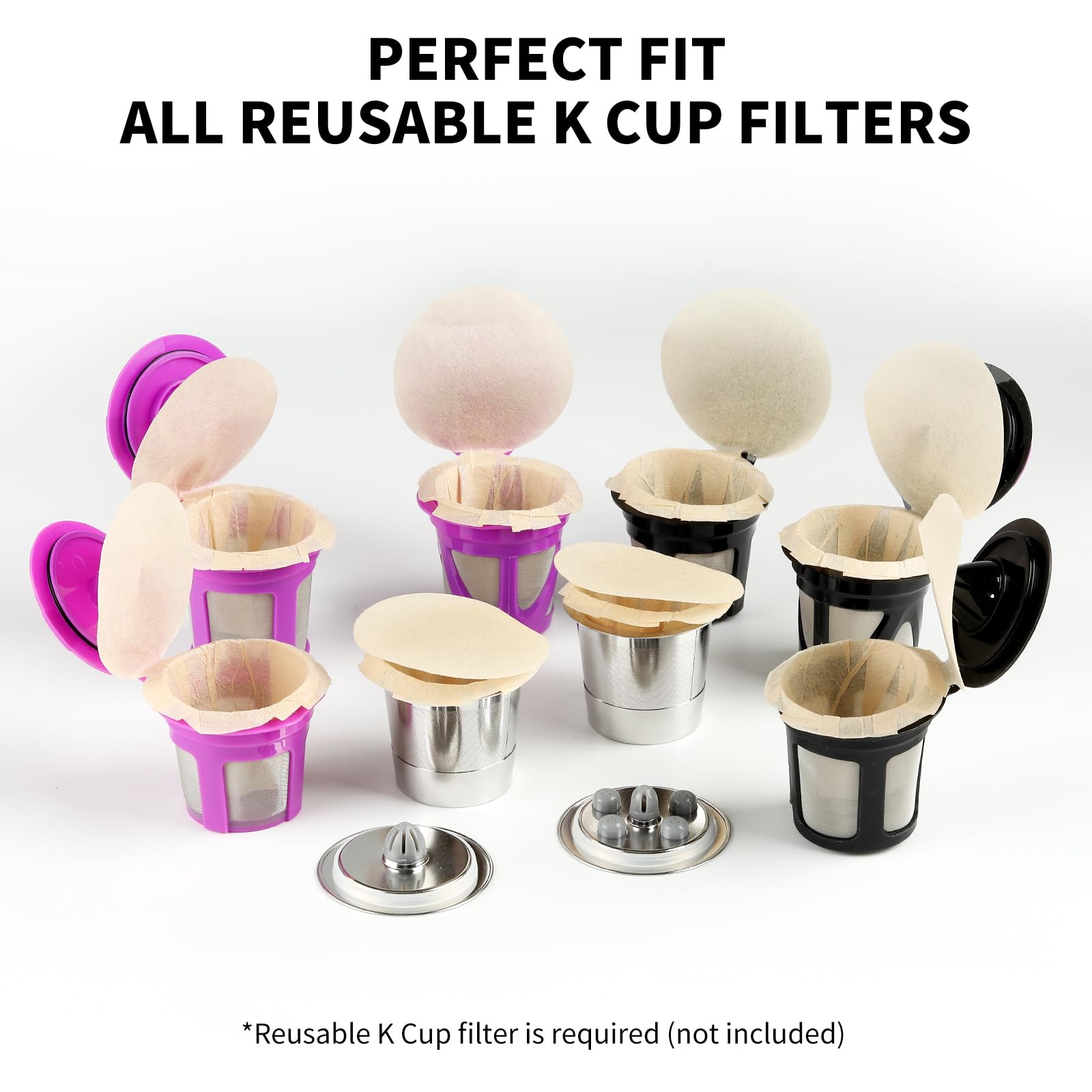 Fanativita filtros para cápsulas reutilizables con ajuste perfecto para compatibilidad amplia.