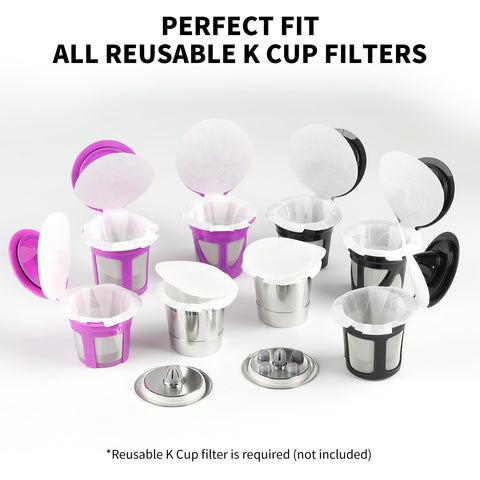 Fanativita filtros K-Cup con ajuste universal para cápsulas reutilizables.