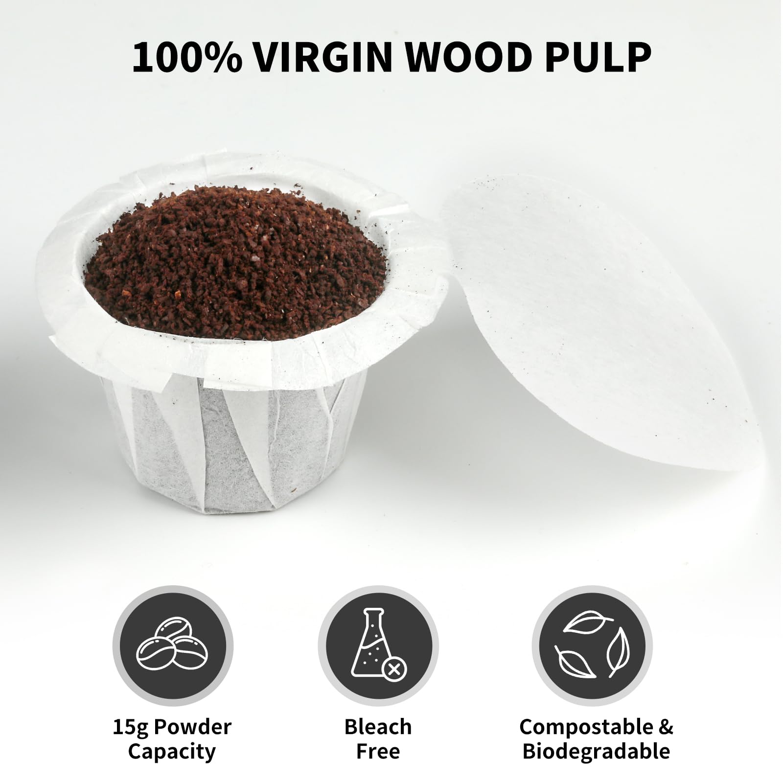 Fanativita filtro K-Cup mejora sabor y aroma al capturar aceites.