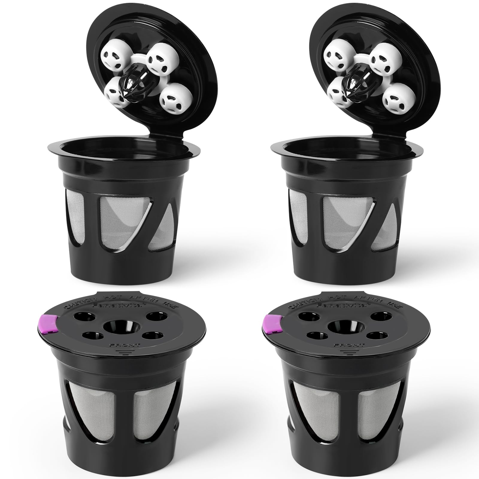 Fanativita K-Cups reutilizables para Keurig, ahorro en cápsulas desechables.