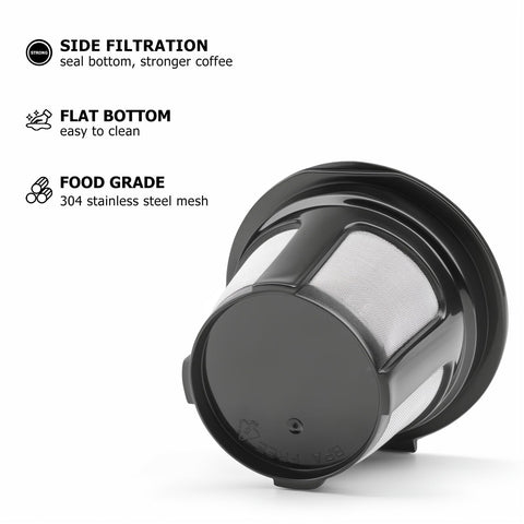 Fanativita malla 304 acero inoxidable, compatibilidad amplia con Keurig.