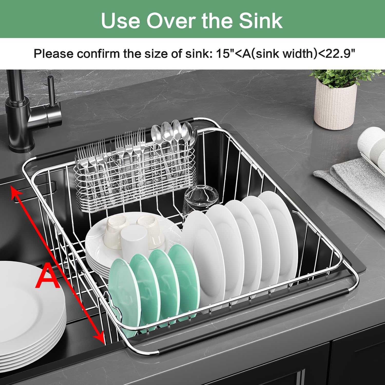 Fanbsy organizador secado verduras y frutas para cocina ordenada