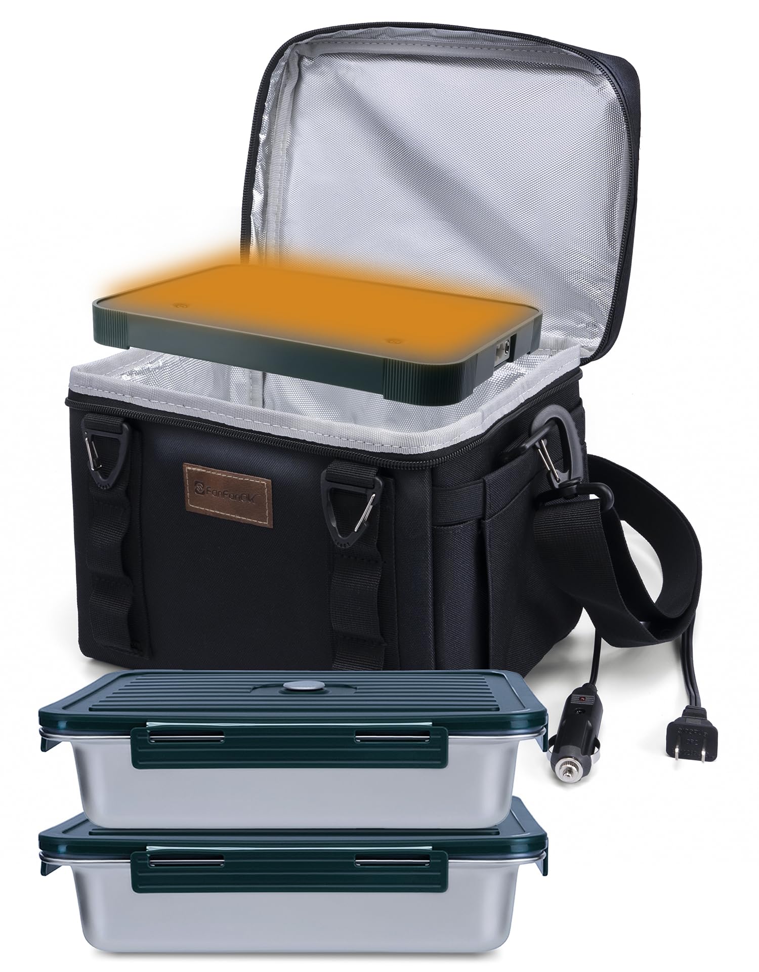 Base de calentamiento 80W para calentar comidas rápido.