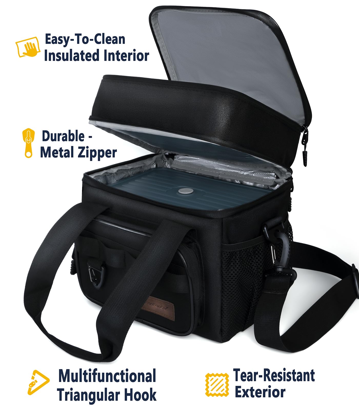 FanFanOK bolsa aislada de 11L para conservar alimentos caliente y protegido.