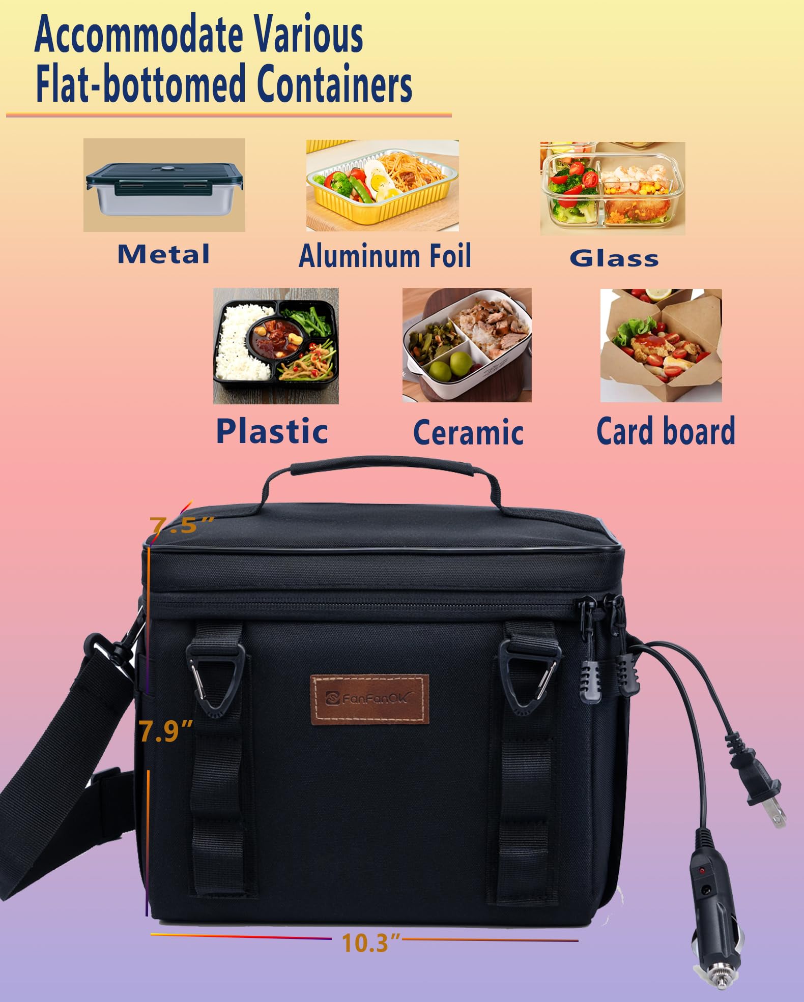 Bolsa aislante resistente para transporte cómodo.