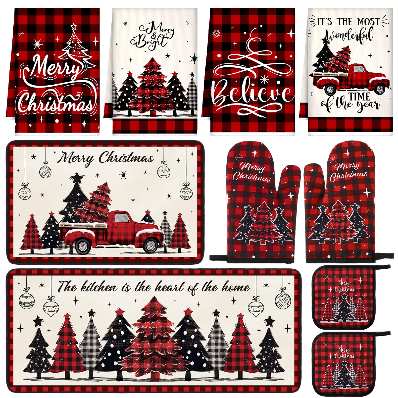 Fanfanwin mantel navideño con diseño de árbol, ideal para decorar la mesa y el ambiente festivo