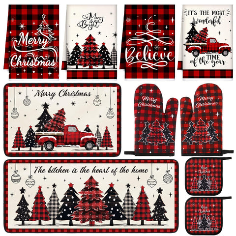 Fanfanwin mantel navideño con diseño de árbol, ideal para decorar la mesa y el ambiente festivo
