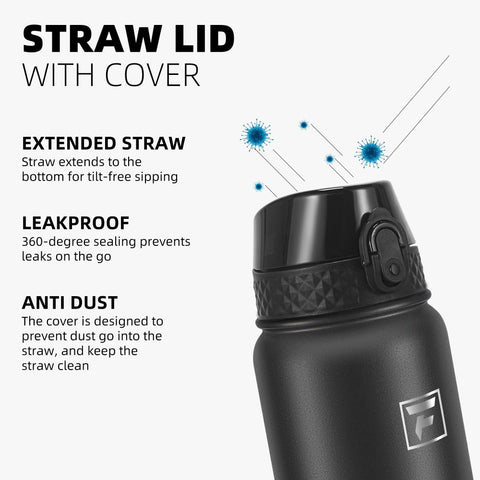 Fanhaw, acero inoxidable 18/8, duradera y segura para bebidas