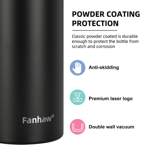 Fanhaw cuerpo de acero inoxidable 18/8 para durabilidad