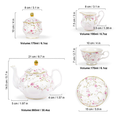 Fanquare caja regalo de té oro floral, presentación elegante para regalo.