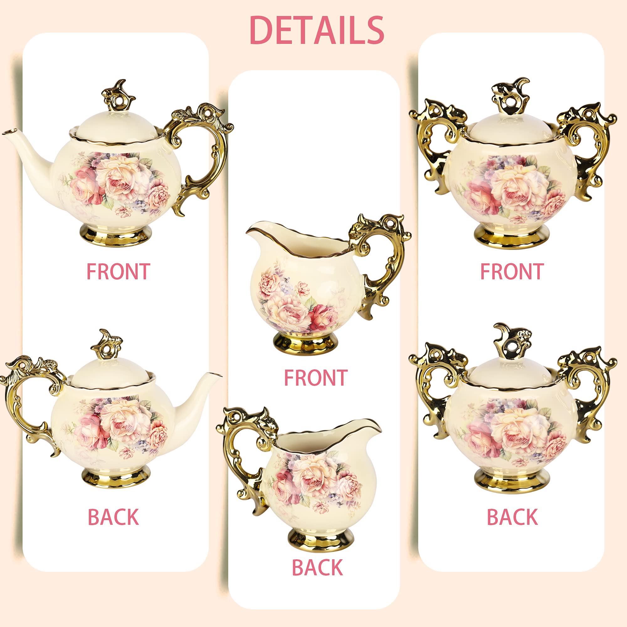 Fanquare empaque seguro de porcelana floral, protección durante el envío