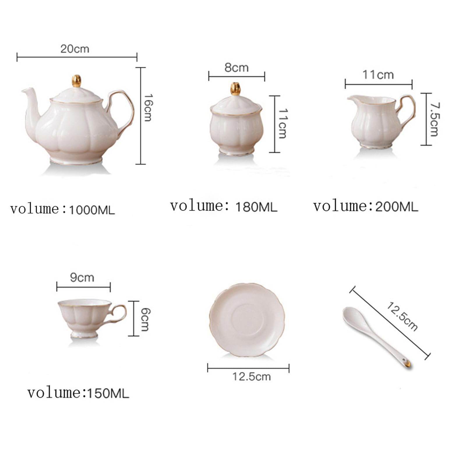 Platillos Fanquare cerámica blanca para tazas y servicio