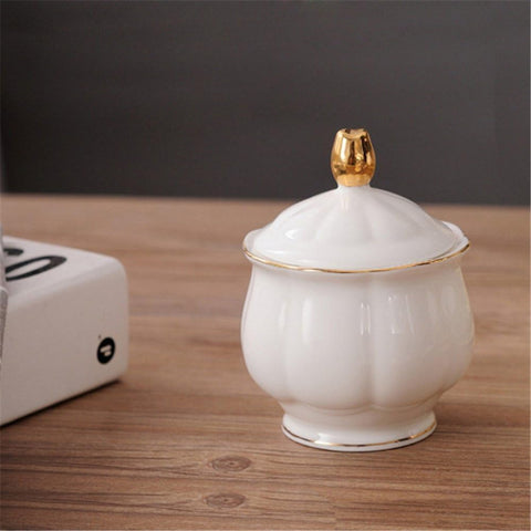 Tazas Fanquare cerámica blanca de 6 oz, perfectas para tarde o desayuno