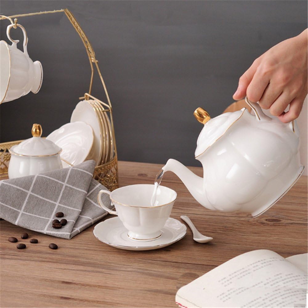 Tetera Fanquare cerámica blanca, ideal para servir té