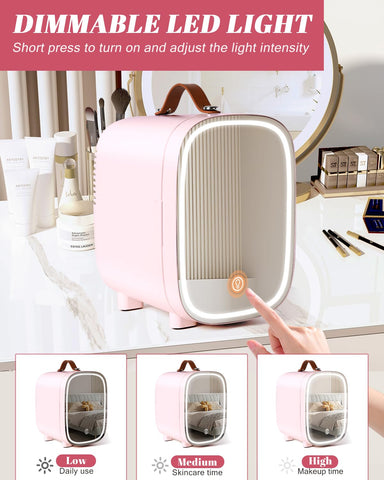 FANSEXPERT mini nevera ofrece enfriamiento y calentamiento para diversos usos.
