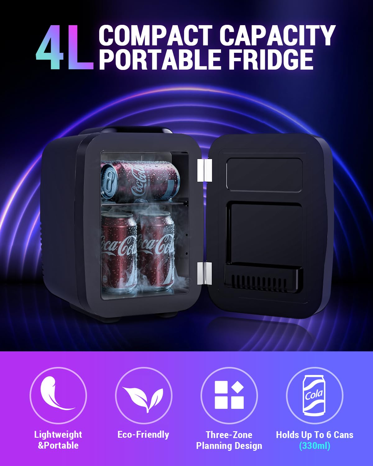 FANSEXPERT mininevera con enfriamiento y calefacción para bebidas y aperitivos.